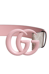 GUCCI BELT GG MARMONT SUPREME/LIGHT PINK