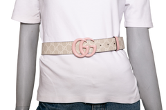 GUCCI BELT GG MARMONT SUPREME/LIGHT PINK