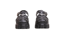 PRADA SANDAL MONOLITH RUBBER BLACK - 37 BR
