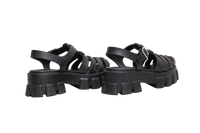PRADA SANDAL MONOLITH RUBBER BLACK - 37 BR