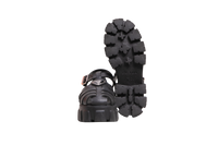 PRADA SANDAL MONOLITH RUBBER BLACK - 37 BR