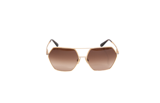D&G GEOMETRIC METAL GOLD LENSES GRADIENT