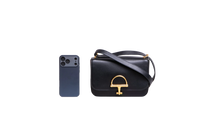 GUCCI SIENA SMALL TOP HANDLE LEATHER BLACK