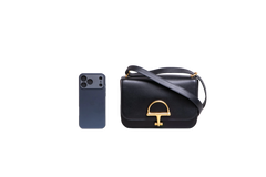 GUCCI SIENA SMALL TOP HANDLE LEATHER BLACK