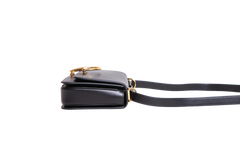 GUCCI SIENA SMALL TOP HANDLE LEATHER BLACK
