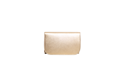 PRADA SAFFIANO LUX BANDOLIERA METALLIC GOLD