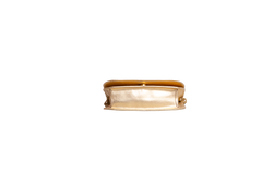 PRADA SAFFIANO LUX BANDOLIERA METALLIC GOLD