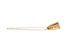 PRADA SAFFIANO LUX BANDOLIERA METALLIC GOLD