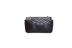 GUCCI GG MARMONT SMALL MATELASSÊ BLACK