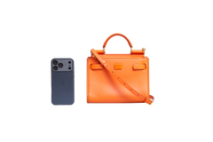 D&G SICILY 62 SHOULDER BAG LEATHER ORANGE