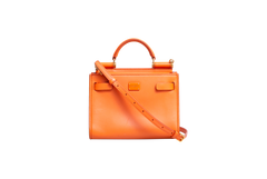 D&G SICILY 62 SHOULDER BAG LEATHER ORANGE