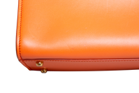 D&G SICILY 62 SHOULDER BAG LEATHER ORANGE