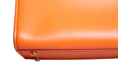 D&G SICILY 62 SHOULDER BAG LEATHER ORANGE