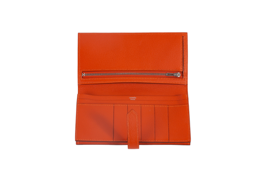 HERMÈS LONG WALLET ORANGE