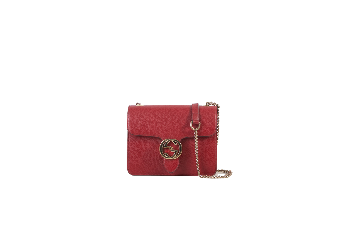 GUCCI DOLLAR INTERLOCKING RED SMALL