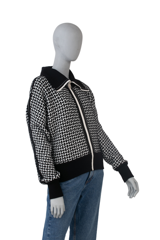 HERMÈS JACKET JACQUARD KNITTED MOSAIQUE