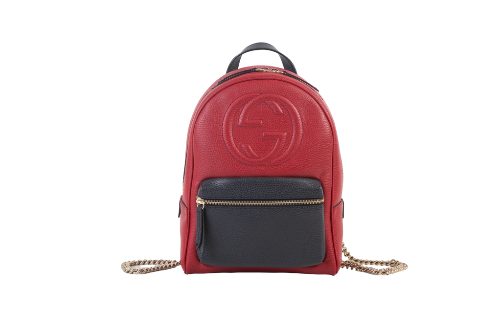 GUCCI BACKPACK SOHO CHAIN RED & BLACK – Troca de Luxo