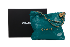 CHANEL SAC 22 VERT EMERALD