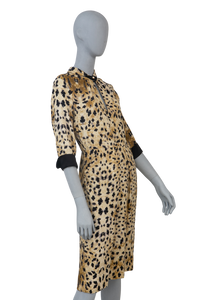 PRADA DRESS LEOPARD ANIMAL PRINT LONG