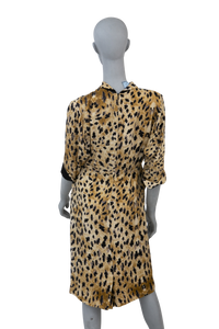 PRADA DRESS LEOPARD ANIMAL PRINT LONG