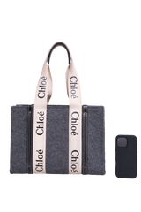 CHLOÉ WOODY MEDIUM GRAY