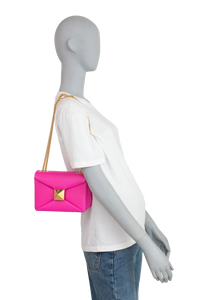 VALENTINO ONE STUD PINK SHOULDER BAG