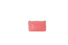 CHANEL RECTANGLE CORAL CHEVRON