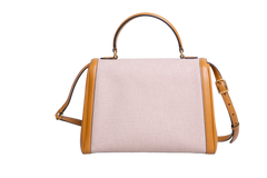 VALENTINO 9 TO 5 TOP HANDLE CANVAS IN NATURAL