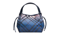 BURBERRY OMBRE SUPERNOVA CHECK BILTMORE TOTE BLUE