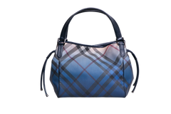 BURBERRY OMBRE SUPERNOVA CHECK BILTMORE TOTE BLUE