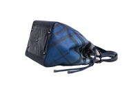 BURBERRY OMBRE SUPERNOVA CHECK BILTMORE TOTE BLUE