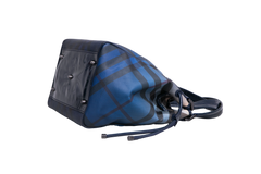 BURBERRY OMBRE SUPERNOVA CHECK BILTMORE TOTE BLUE