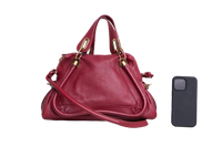 CHLOÉ PARATY MEDIUM BURGUNDY