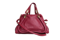 CHLOÉ PARATY MEDIUM BURGUNDY