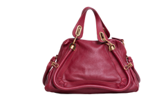 CHLOÉ PARATY MEDIUM BURGUNDY