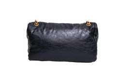 BALENCIAGA MONACO SMALL CHAIN BAG BLACK 2023