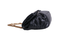 BALENCIAGA MONACO SMALL CHAIN BAG BLACK 2023