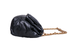 BALENCIAGA MONACO SMALL CHAIN BAG BLACK 2023