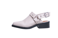 GANNI SLINGBACK BIKER MULES BEIGE - 38 BR