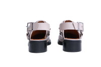 GANNI SLINGBACK BIKER MULES BEIGE - 38 BR