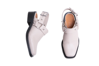 GANNI SLINGBACK BIKER MULES BEIGE - 38 BR