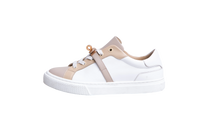 HERMÈS SNEAKER DAY BUCKLE KELLY BEIGE AND WHITE - 34 BR