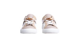 HERMÈS SNEAKER DAY BUCKLE KELLY BEIGE AND WHITE - 34 BR