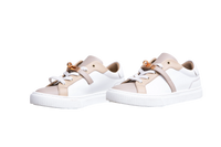 HERMÈS SNEAKER DAY BUCKLE KELLY BEIGE AND WHITE - 34 BR
