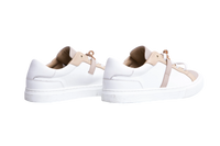 HERMÈS SNEAKER DAY BUCKLE KELLY BEIGE AND WHITE - 34 BR
