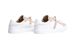 HERMÈS SNEAKER DAY BUCKLE KELLY BEIGE AND WHITE - 34 BR
