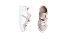 HERMÈS SNEAKER DAY BUCKLE KELLY BEIGE AND WHITE - 34 BR