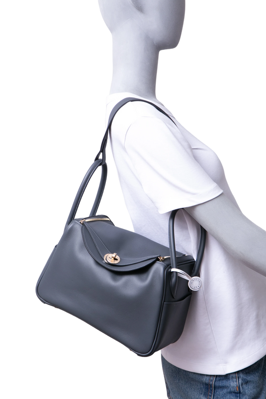 HERMÈS LINDY 26 VEIL AMANDO SWIFT ARTIC GRAY