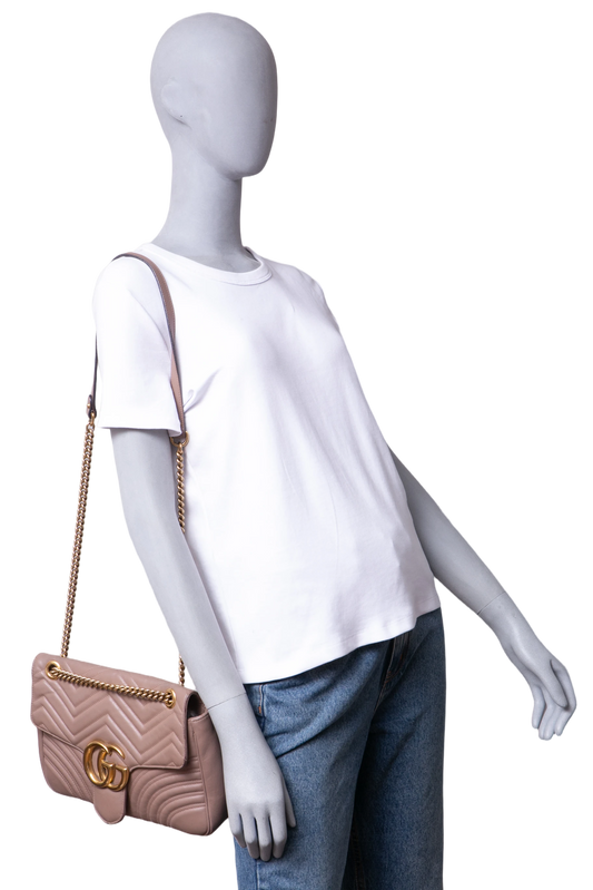 GUCCI GG MARMONT MEDIUM TAUPE