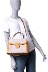 VALENTINO 9 TO 5 TOP HANDLE CANVAS IN NATURAL